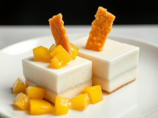 Parfait de Nougatine avec Mangosalsa