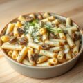 Pasta gorgonzola uit de oven