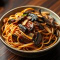 Pasta à la Lo Mein met Biefstuk