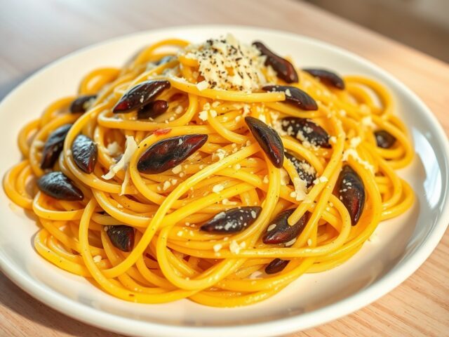 Pasta met Ansjovis en Parmezaanse Kaas