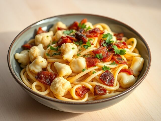 Pasta met bloemkool