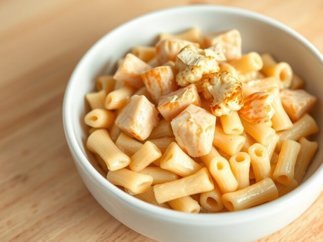 Pasta met Bloemkoolsaus en Kreeft