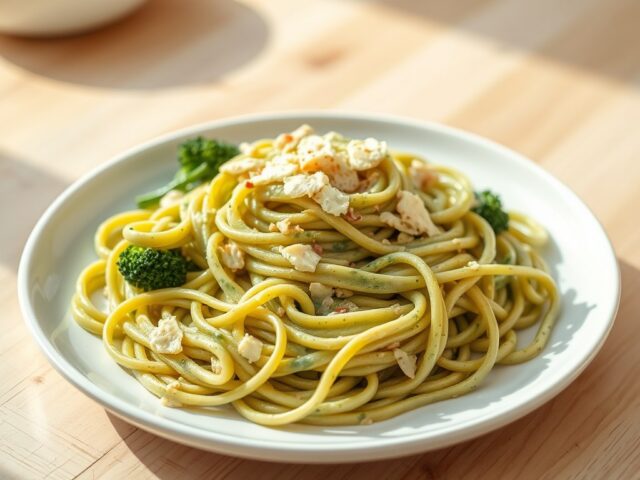 Pasta met broccoli kaassaus