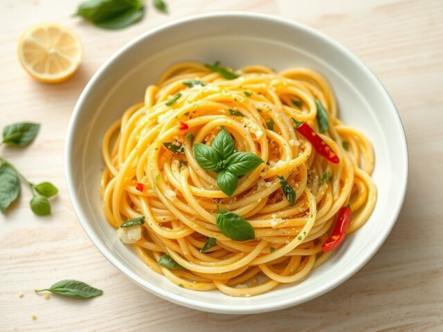 Pasta met citroen