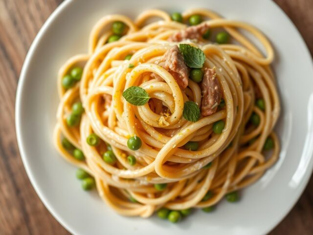 Pasta met een Saus van Mortadella