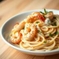 Pasta met garnalen