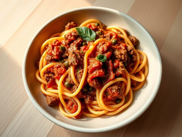 Pasta met gehakt