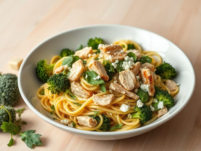 Pasta met kalkoen