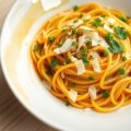 Pasta met Knoflook en Parmezaan met Aziatisch Smaakje