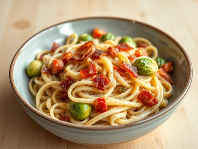 Pasta met spruitjes