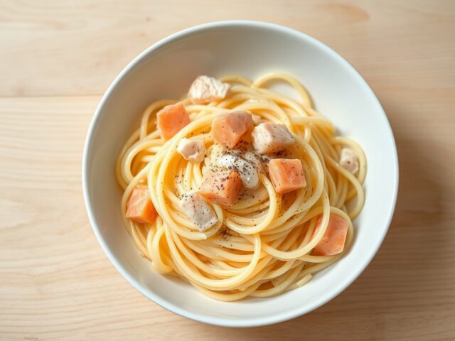 Pasta met verse zalm