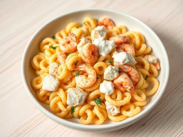 Pasta met vissaus