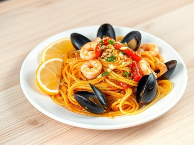 Pasta met Zeevruchten