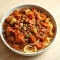 Pasta Saus met Linzen