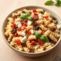 Pastasalade met gedroogde zontomaatjes