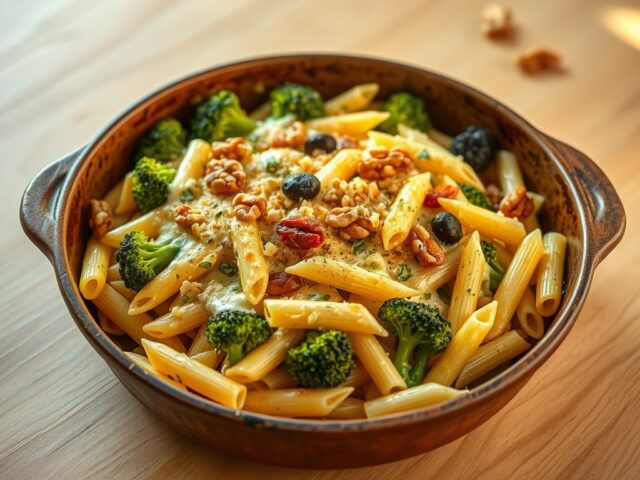 Pastaschotel met broccoli en kruidenroomkaas