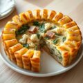 Pastataart met bloemkool en spinazie
