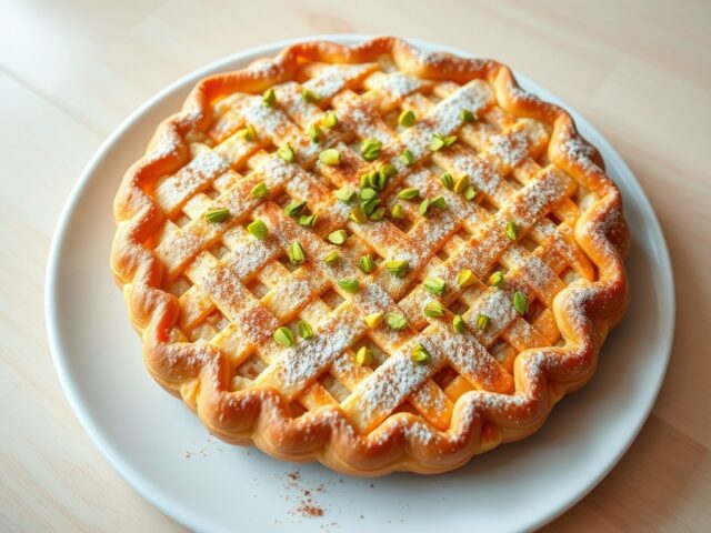 Pastilla met rijst en pistachenoo
