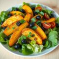 Pastinaak (geroosterd) in een salade