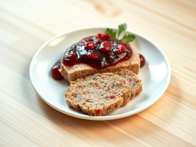 Paté met cranberry saus