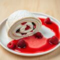 Pavlovarol met frambozencoulis