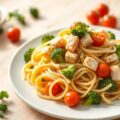 Penne met zalm en broccoli