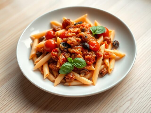 Penne met zoete tomatensaus