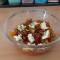 Peperonata met geitenkaas