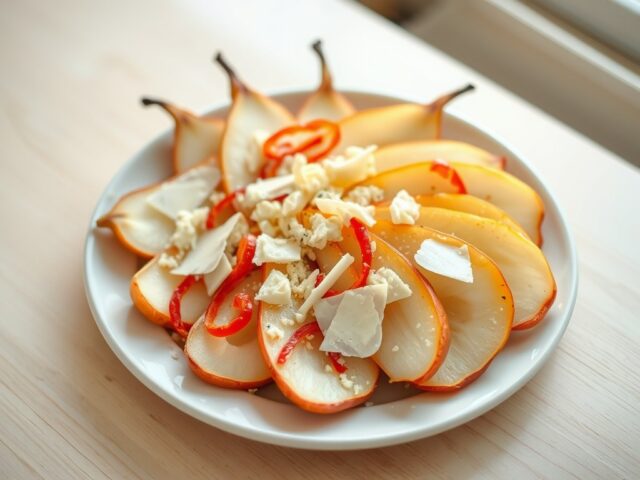 Peren met kaas