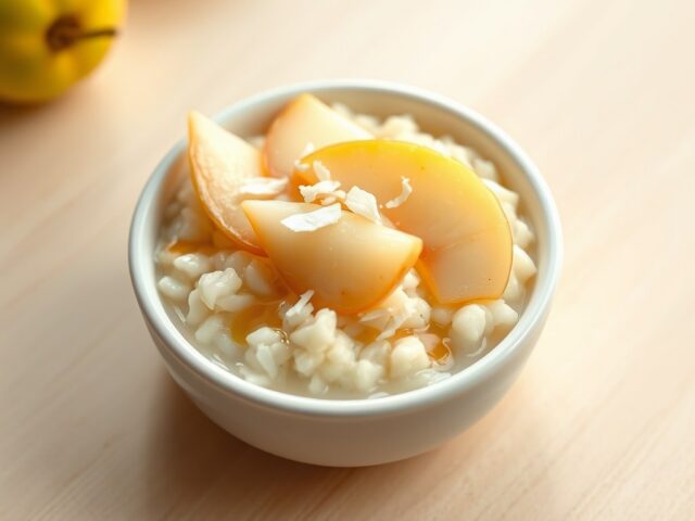 Peren-rijsttoetje