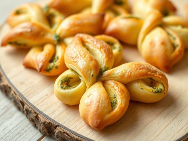 Pesto-kaas-vlinders
