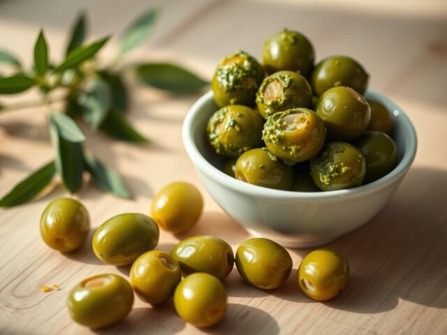Pesto olijven