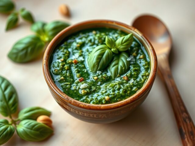 Pesto perfecto (saus voor door de pasta)