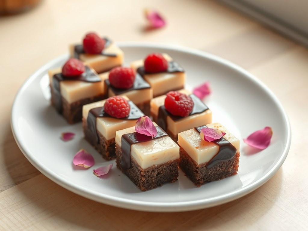 Petit fours van ontbijtkoek, AI-gegenereerde illustratie