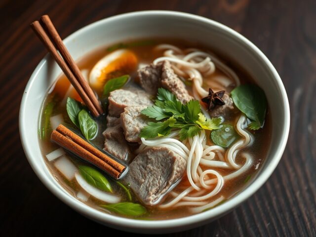 Pho Bo (Vietnamese Noedelsoep met Rundvlees)