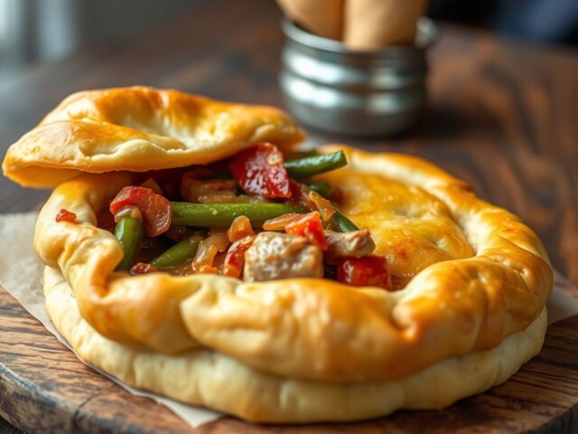 Pie met varkensvlees (combimagnetron recept)