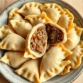 Pierogi met vlees vulling