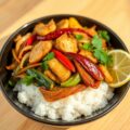 Pikante Chinese kool met kipfilet