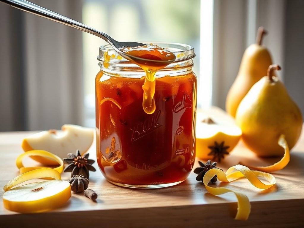 Pikante perenjam, AI-gegenereerde illustratie