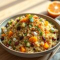 Pilaf met courgette en sinaasappel