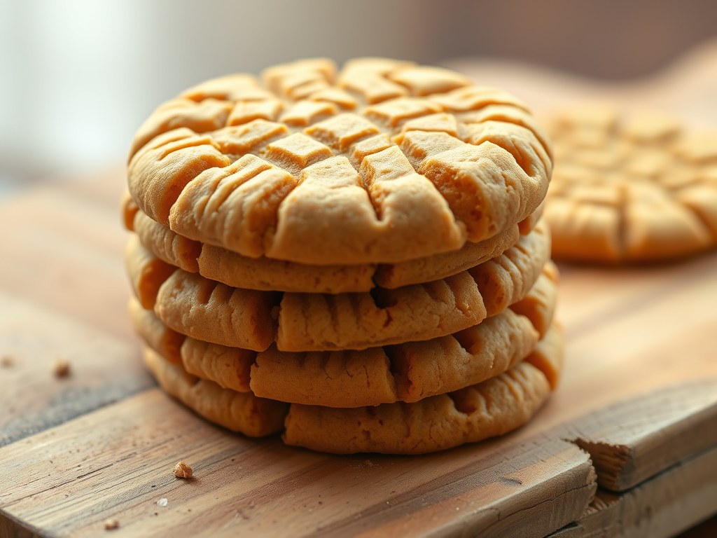 Pindakaaskoekjes, AI-gegenereerde illustratie