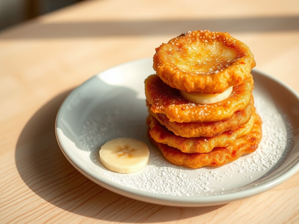 Pisang goreng- bananenbeignets, AI-gegenereerde illustratie