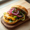 Pistolet met chutney en kaas