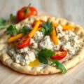 Pita met tonijn en gegrilde paprika