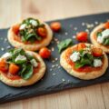 Pitapizza met spinazie en geitenkaas