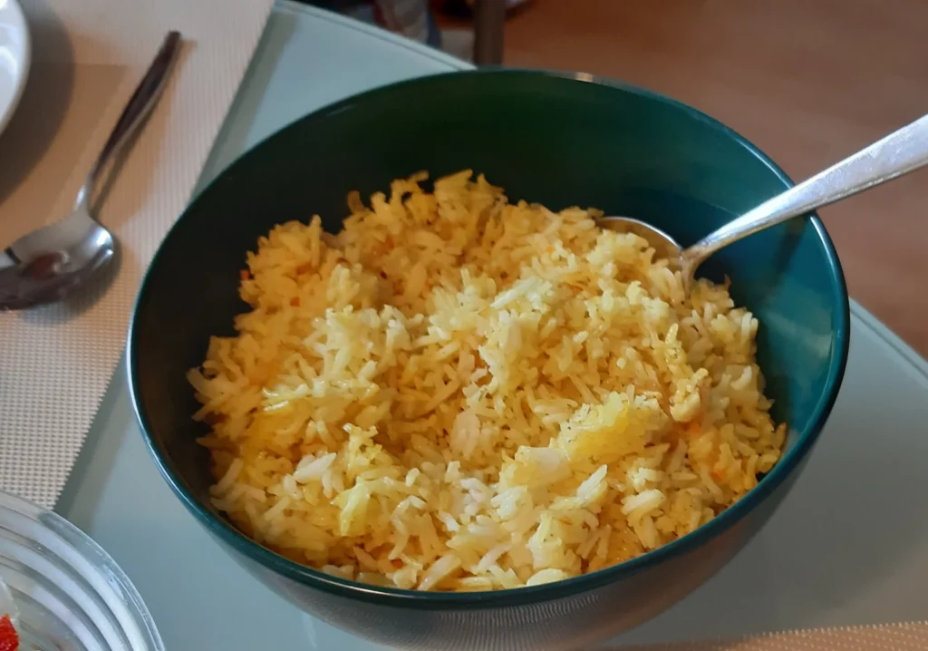 Pittige Aziatische kerrierijst