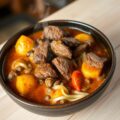 Pittige curry met biefstuk