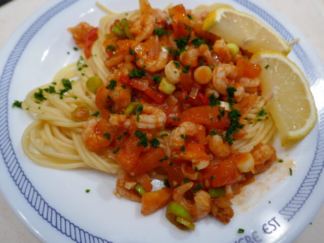 Pittige Garnalen Pasta