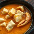 Pittige kerrie- masala krab in kokosmelk