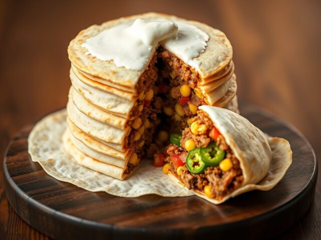 Pittige Mexicaanse tortillataart